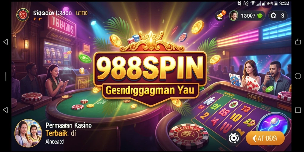 Tampilan menarik dari gameplay kasino 988SPIN.