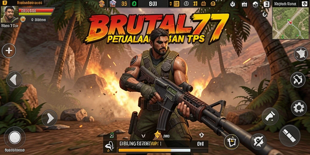 Tangkapan layar menampilkan aksi seru dalam gameplay TPS.