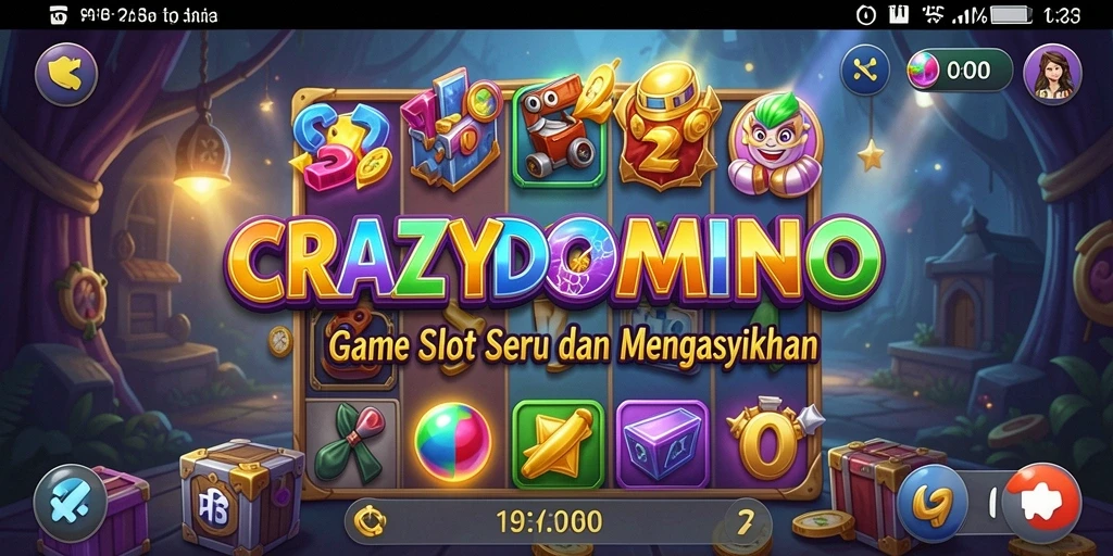 Tampilan menarik dari gameplay Slot di CRAZYDOMINO.