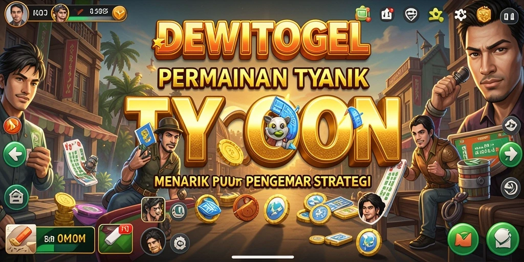 Screenshot gameplay DEWITOGEL yang menunjukkan elemen manajemen bisnis yang mendebarkan.