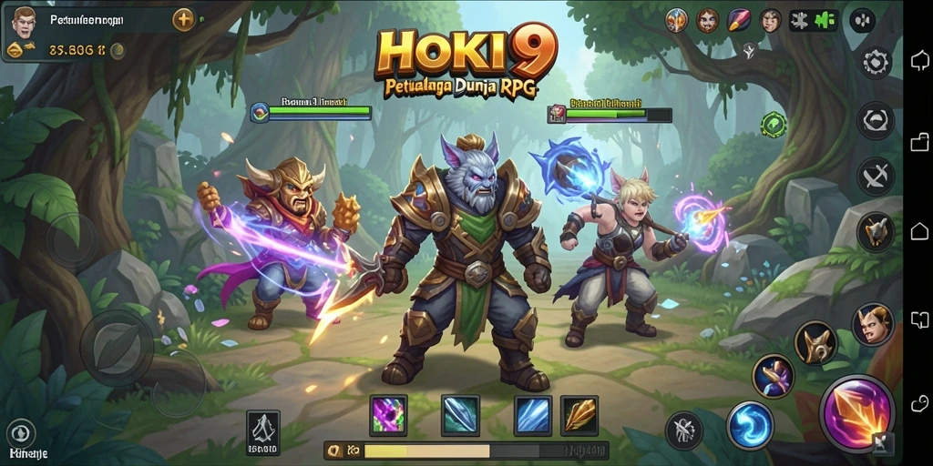 Gameplay seru dalam HOKI9 dengan karakter dan pertarungan yang epik.