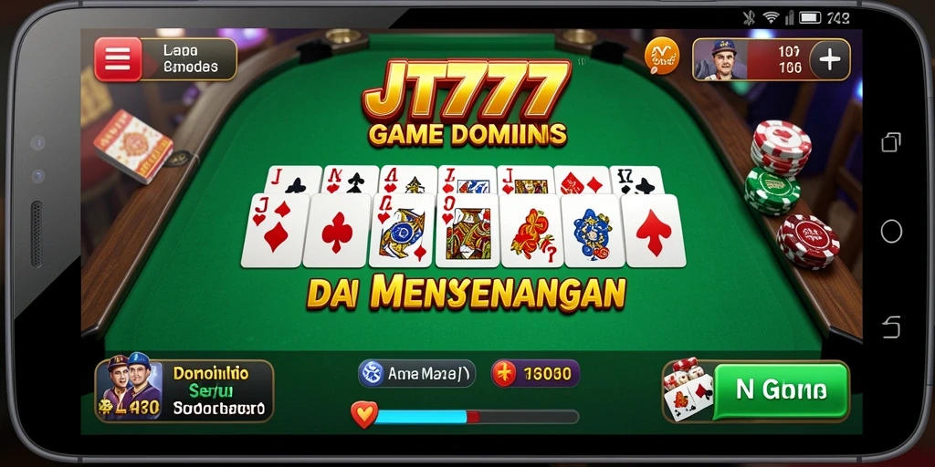 Tampilkan gameplay domino yang seru dan interaktif.