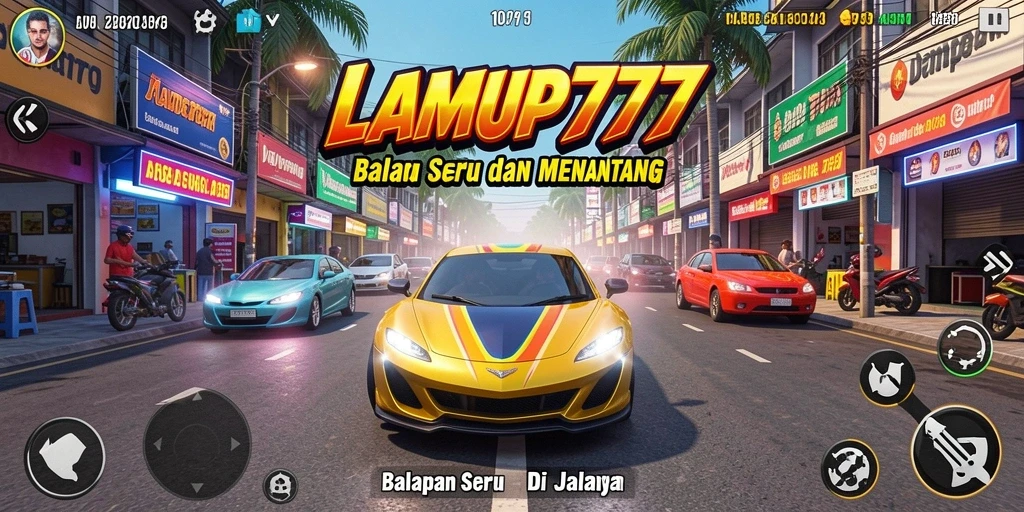 Tampilan mendebarkan dari balapan di LAMPU777 dengan berbagai kendaraan.