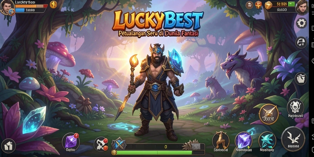 Tangkapan layar menampilkan petualangan seru di dalam LUCKYBEST.