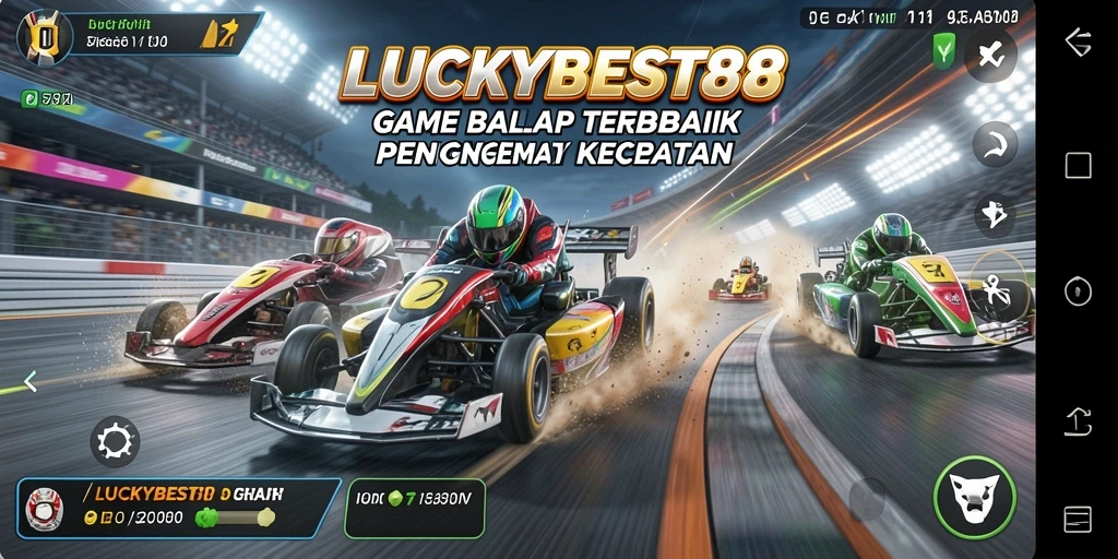 Tampilan gameplay LUCKYBEST88 yang mendebarkan saat balapan.