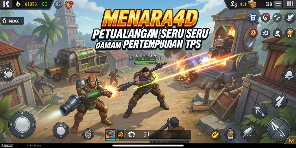 Screeenshot menunjukkan aksi seru saat berperang di MENARA4D.