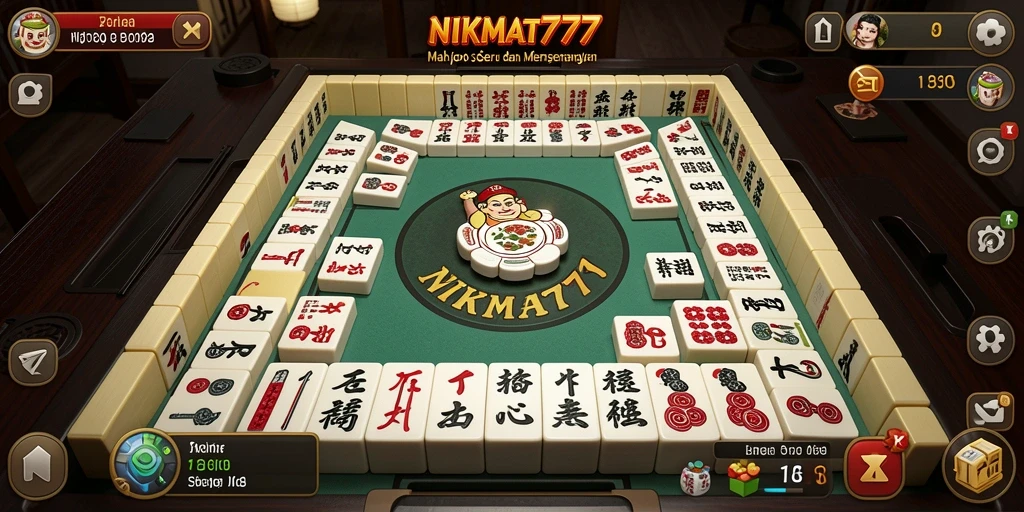 Tampilan menarik dari gameplay <strong>NIKMAT777</strong> yang penuh tantangan Mahjong.