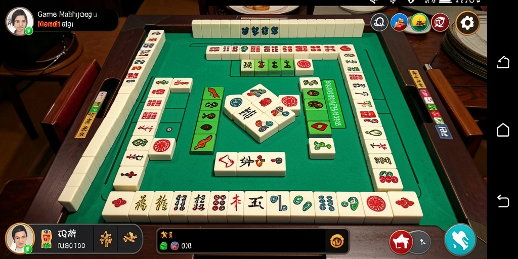 Tampilan gameplay QQRP yang mendebarkan dengan papan Mahjong.