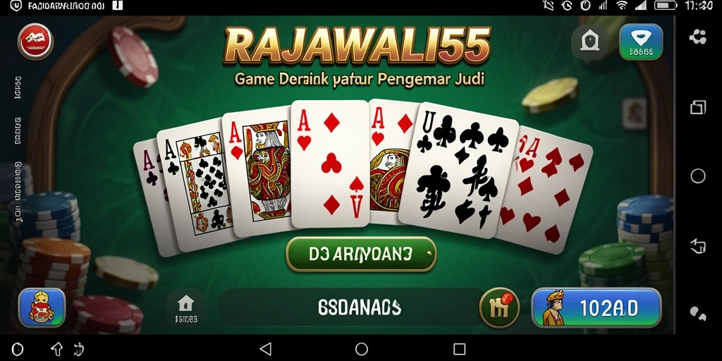 Tampilan gameplay seru yang mengasyikkan dalam RAJAWALI55.