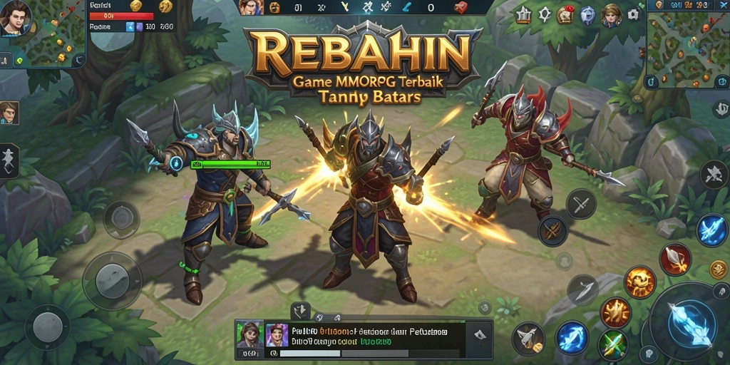 Screenshot gameplay <strong>REBAHIN</strong> dengan aksi pertarungan seru di dunia fantasi.