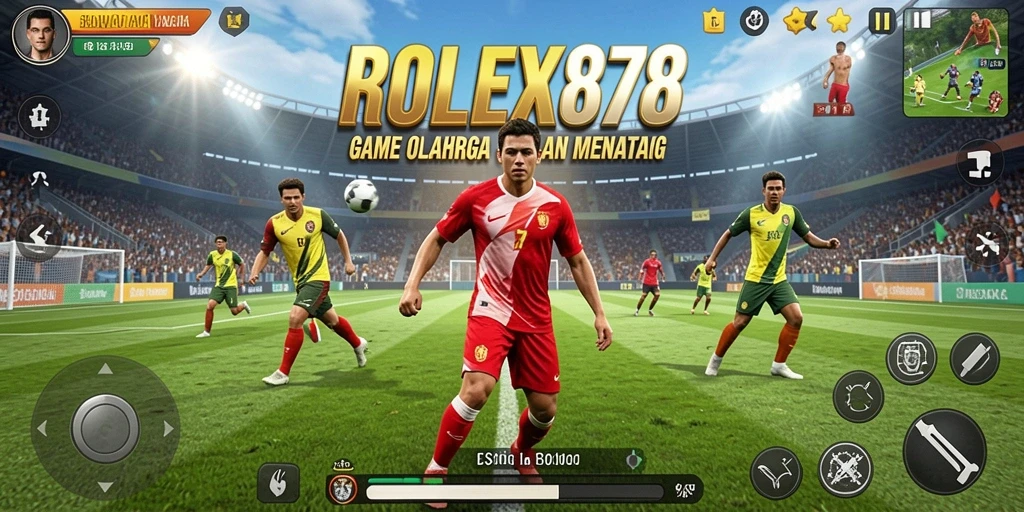 Tampilan gameplay menarik dari ROLEX878 dengan elemen olahraga yang seru.