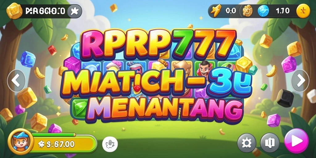 Tampilan menarik gameplay RPRP777 dengan kombinasi warna yang cerah.