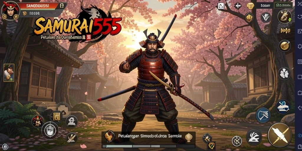 Tampilan luar biasa dalam gameplay SAMURAI555 yang mengesankan.