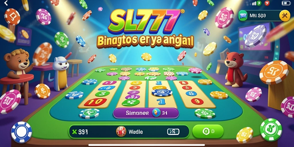 Tampilan gameplay menarik dari SL777 dengan suasana Bingo yang seru.