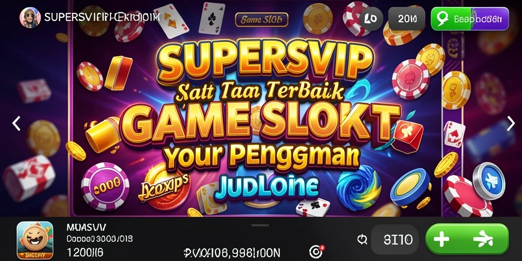 Tangkapan layar yang menunjukkan gameplay mendebarkan SUPERSVIP.