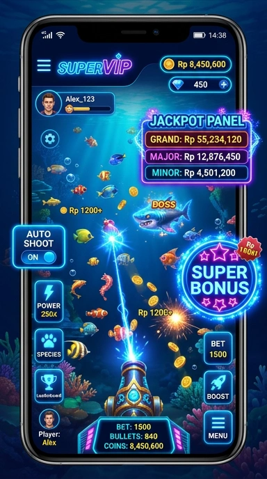 Halaman kategori aplikasi di supervip yang terorganisir.